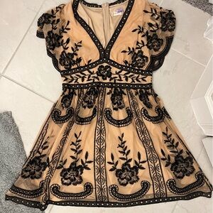 Altar’d State beige and black dress!